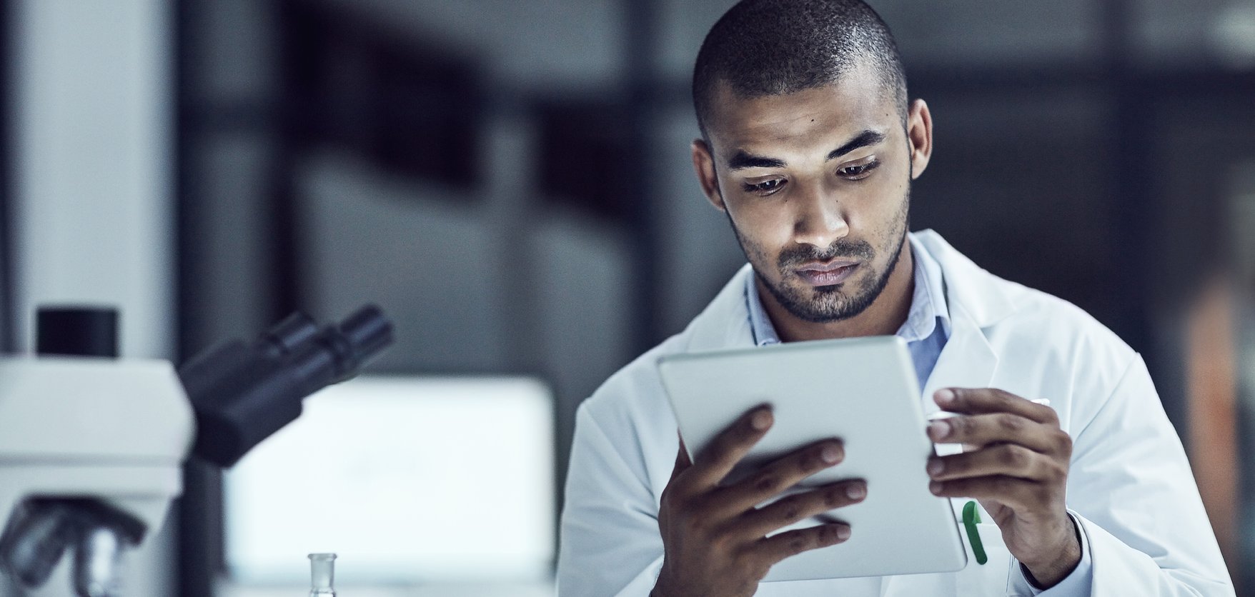 scientist-working-with-tablet